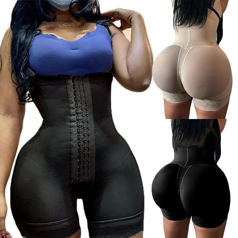 Fajas Colombianas Reductoras Levanta Cola Girdle Post Surgery Corset Body Shaper