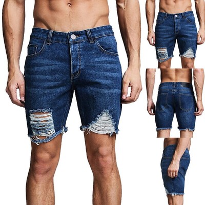 Casual Denim Distresse Pants Ripped Pants Summer