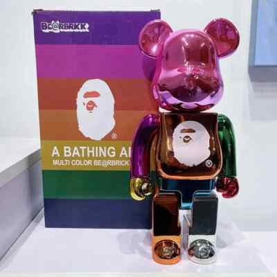 Bearbrick 400% Figure Bear Collectible Model Gift Toy Multicolor Gift with Box