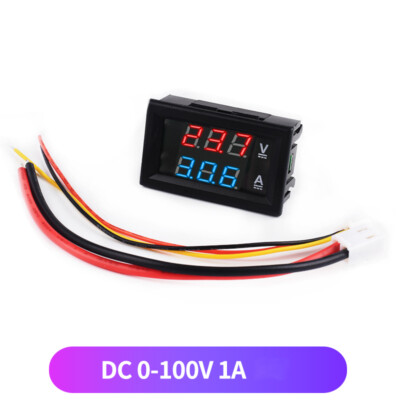 DC 0-100V 1A 10A 50A 100A Digital Voltmeter Ammeter LED Display Amp Volt Meter