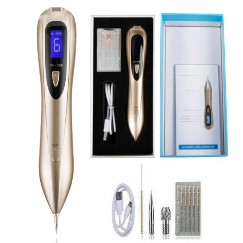 Electric LCD Display Laser Skin Mole Removal Face Spot Freckle Remover Pen Wart