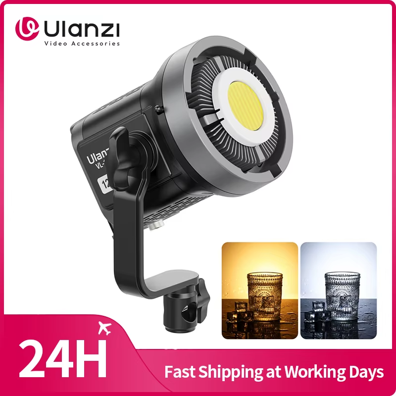 120W V-Mount Video Light Fill Light 2700-6500K V-Mount & DC Dual Power Supplies