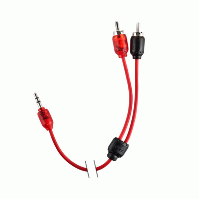 T-Spec V6RCA35-72IN V6 Series 2Ch Rca To 3.5Mm 72'' Cable W/ Woven Coaxial Design