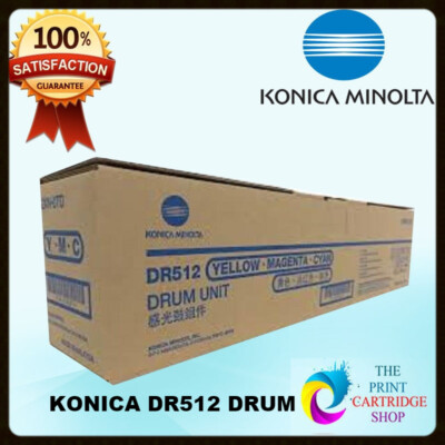 New & Original Konica Minolta DR512 Yellow Magenta Cyan Drum Bizhub C224 C284