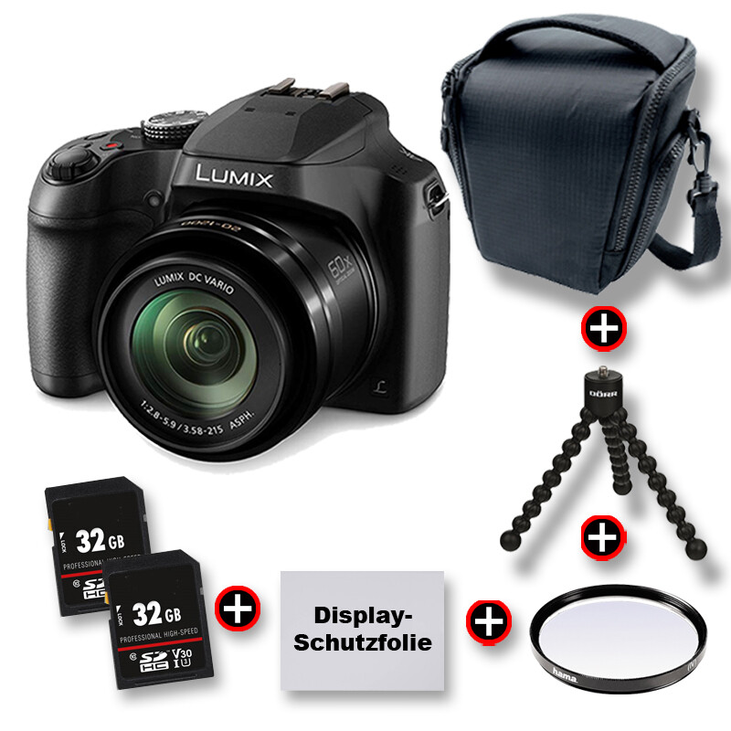 Panasonic Lumix FZ83 Super-Set Digitalkamera Panasonic-Fachhändler