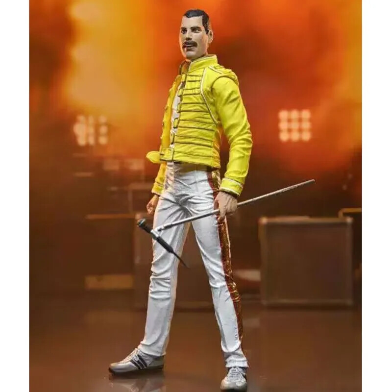 Live at Wembley Stadium Queen Freddie Mercury Action Figure Collection Model toy