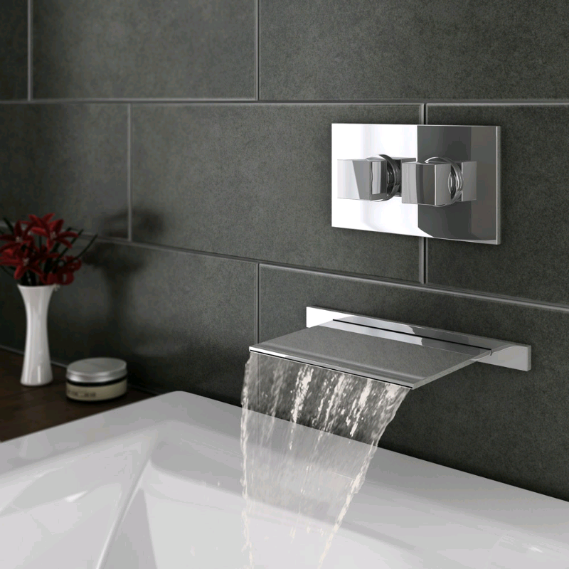 Designer Tap wall mounted curved spout bath waterfall Tap in Slough