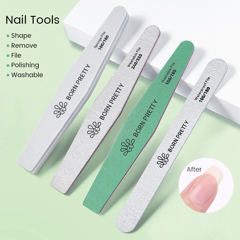 100/180/240/320 Grit Sandpaper Polishing Buffing Manicure
