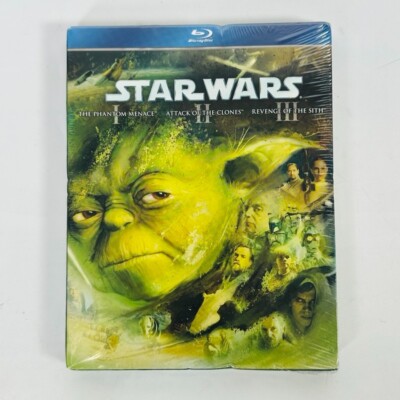 SLIPCOVER DAMAGE -  Star Wars: The Prequel Trilogy (Blu-Ray) Episodes I - III,