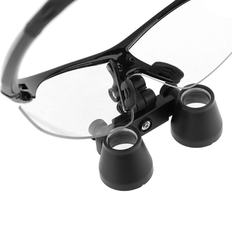 2.5X Dental Medical Binocular Loupes Magnifying Optical Glasses Black with Bag