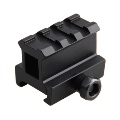3 Slot Medium Riser 20mm Weaver Picatinny Rail Rifle Base Flat Top Riser Mount