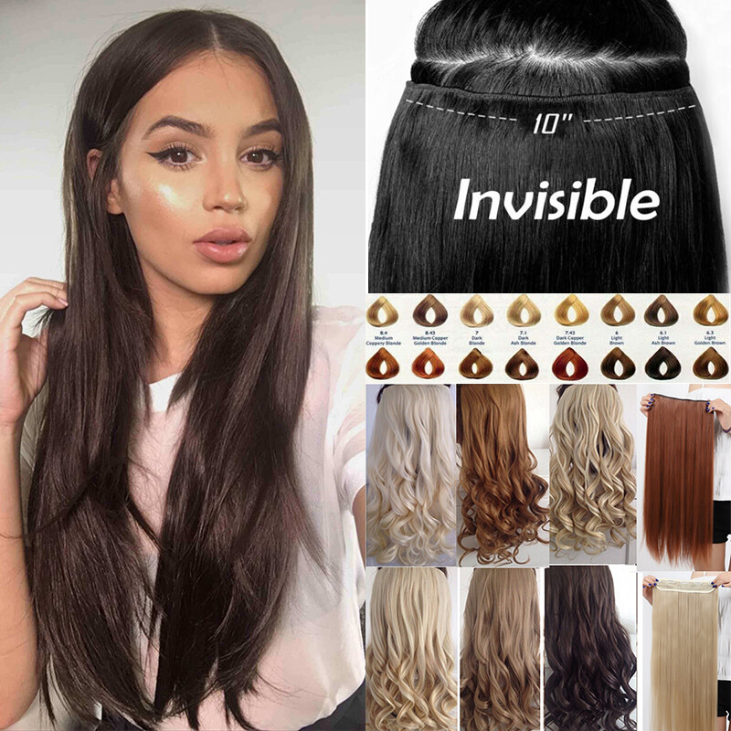 Long Straight Clip In Hair Extension 1ps Full Head Hair Peice