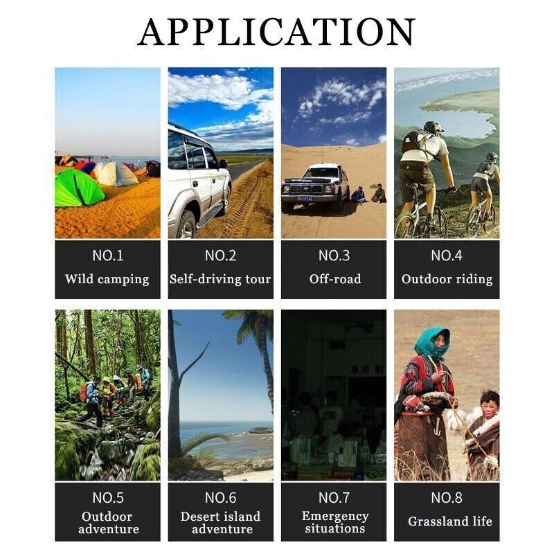 100Watt Solar Panel Folding PV Power Bank Outdoor Camp Hiking USB Phone Charger