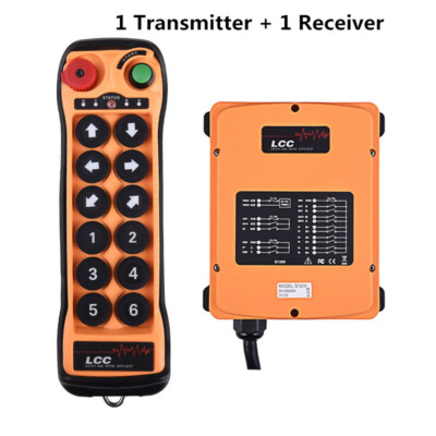 12 Keys Radio Industrial Wireless Remote Control AC/DC 24V-480V for Hoist Crane