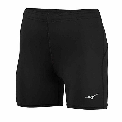 

Женские короткие тайтсы Mizuno Running Core, черные, большого размера, Черный