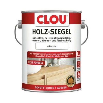 Clou Holz-Siegel EL Klarlack farblos 2,5 l glänzend für Innen und Außen