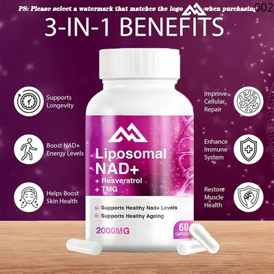 2000mg NAD Resveratrol TMG Triple Combination Formula