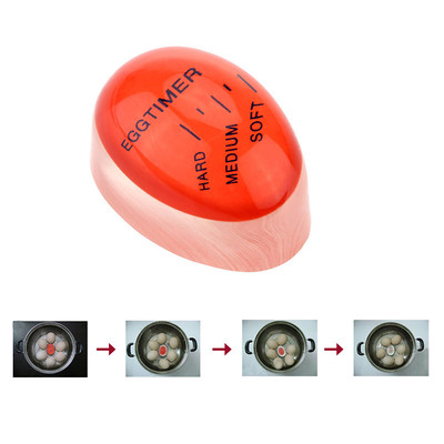 Egg timer indicator soft-boiled display egg cooked degree mini egg boiler B