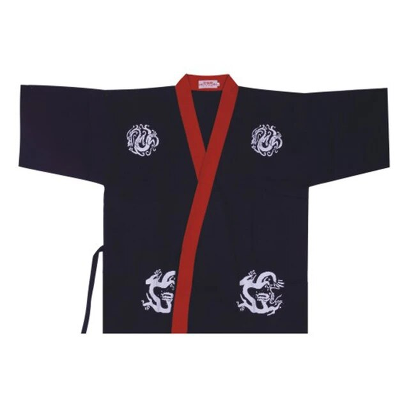 Unisex Japanese Style Chef Coat Sushi Restaurant Kimono Cook Uniform Shirts Wait