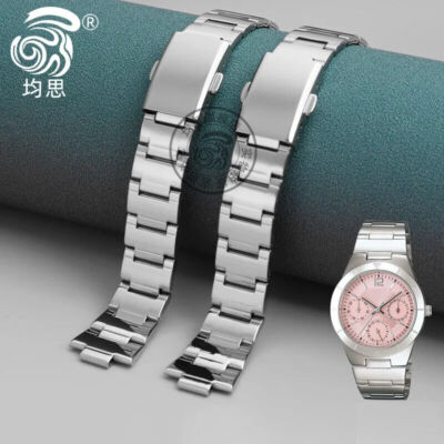 8mm Stainless Steel Watch Band Strap For Casio 1343 LTP-2069D 2083D Bracelet