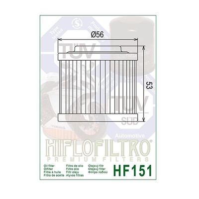 Hiflofiltro HF151 Oil Filter 3 Pack Aprilia Pegaso 650 BMW F650 GS650 MZ 500