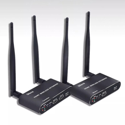 200m Wireless HDMI Extender Video Transmitter Receiver 1 PC 2 4 TV Display Share