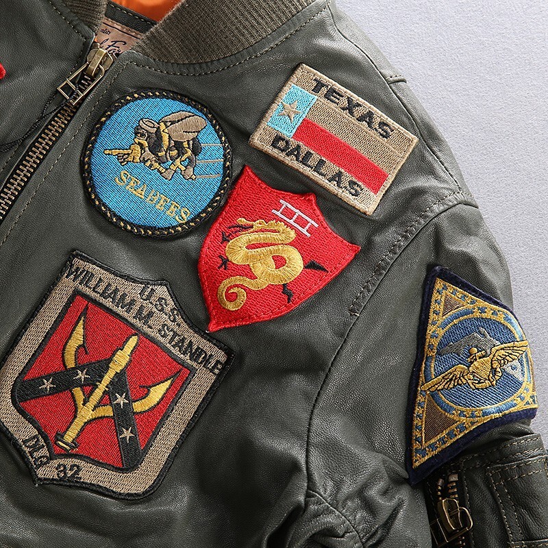 Pre-owned Top Gun Maverick Jacket For Men Green Army