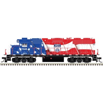 HO GP38 SILVER FLORIDA GULF & ATLANTIC RAILROAD #5571 DCC ready Sound ready