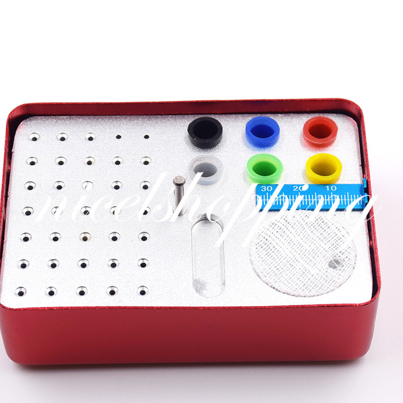 ️ 35 Holes Dental Aluminium Endo Files Bur Holder Autoclave Box Endo