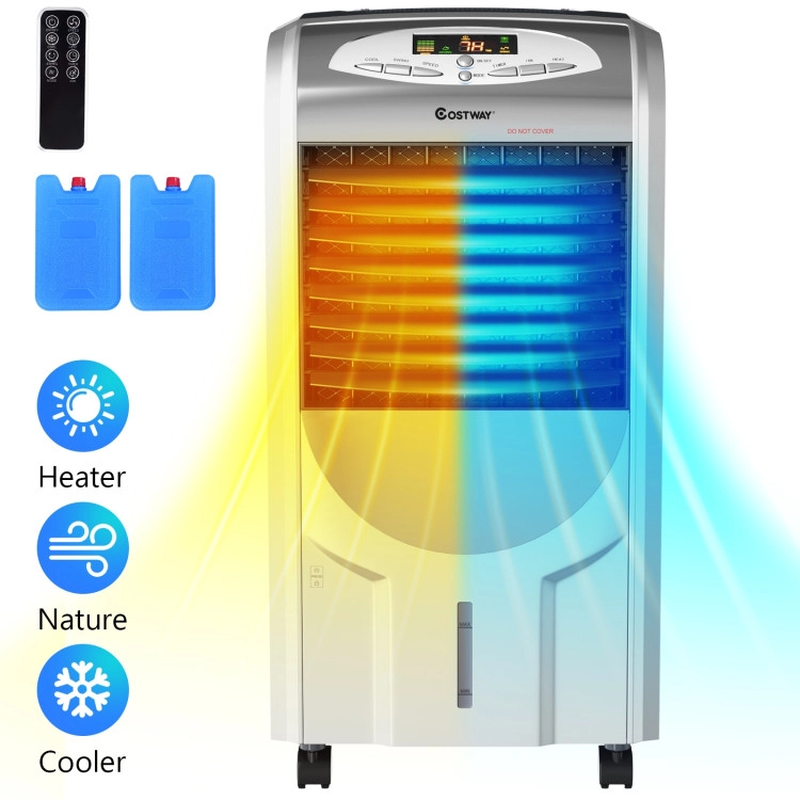 Portable Air Cooler Fan with Heater and Humidifier Function  Remote Control