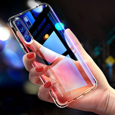 For Huawei P30 Pro Mate 20 Transparent Airbag Shockproof Silicone Case Cover