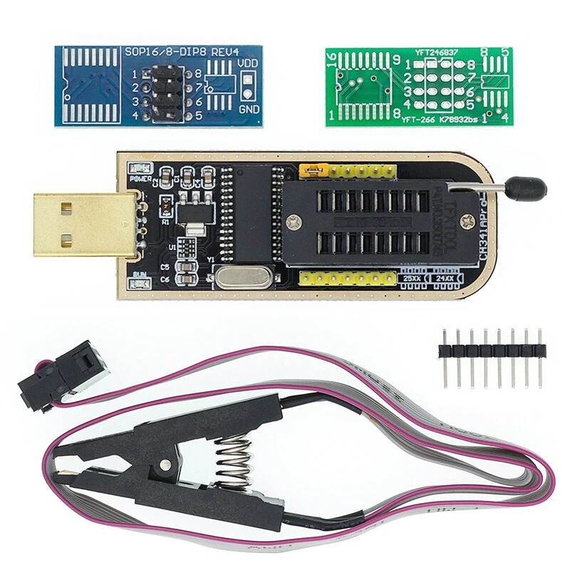 USB Programmer CH341A Series Burner Chip 24 EEPROM BIOS Writer 25SPI Flash SOIC8