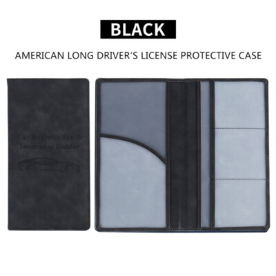 Brand New Car Registration and Insurance Card Holder Car Folder Leather Card Cas