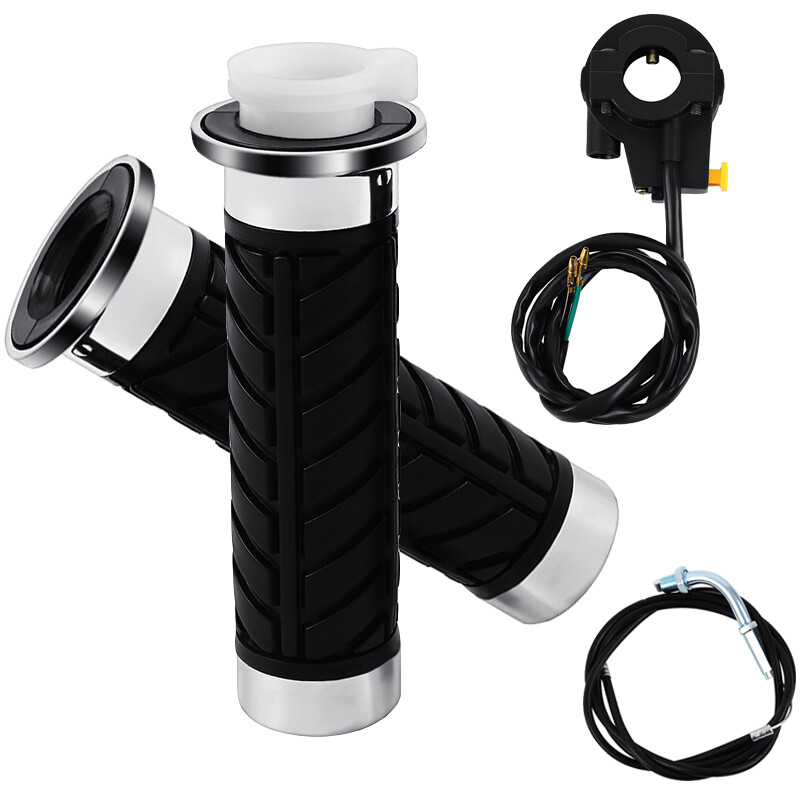 Throttle Control Handlebar Grip Kill Switch 49cc 66cc 80cc Motorized Bicycle New