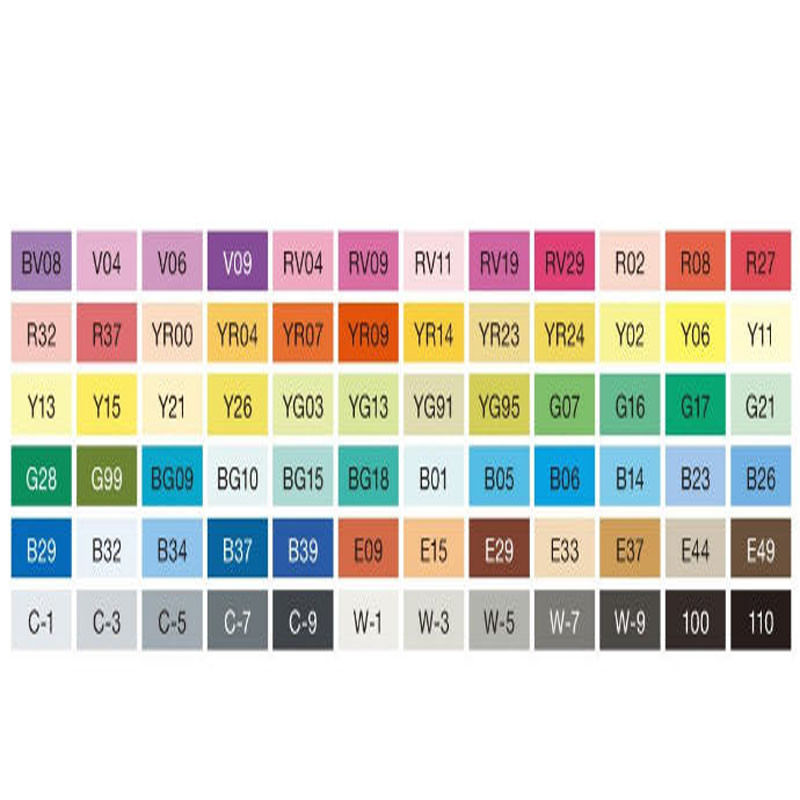 Copic Set A Sketch Marker Pack of 72 Color Set Artist Markers