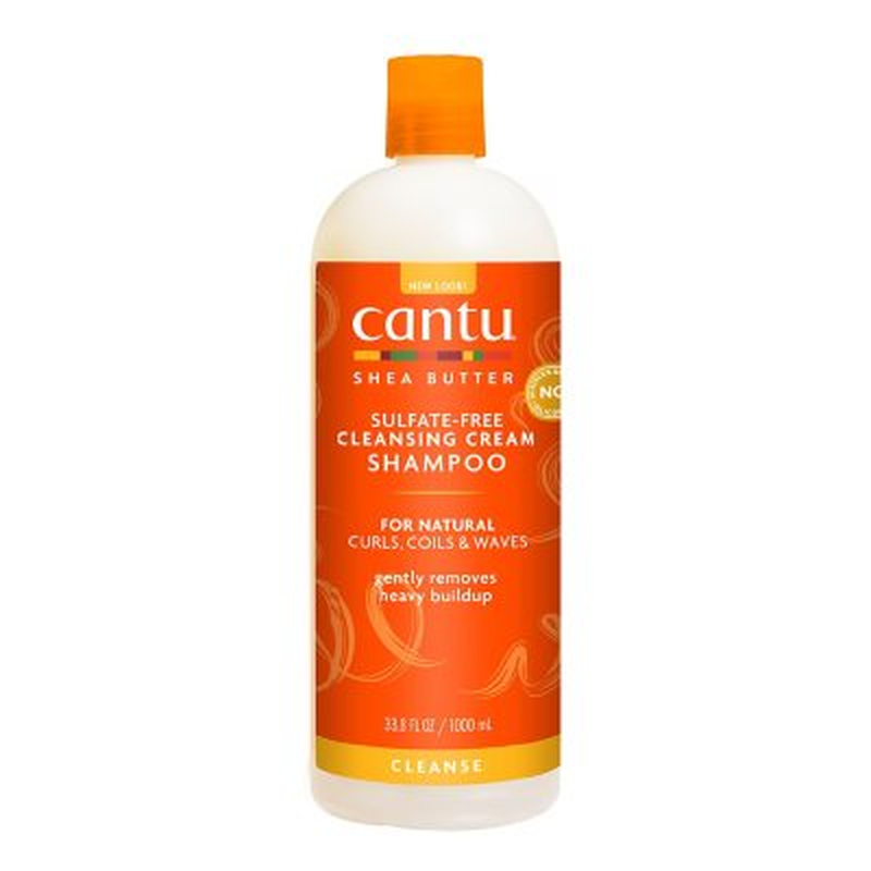 Cantu for Natural Hair Cleansing Cream Shampoo, 33.8 Oz. Sulfate-free Natural