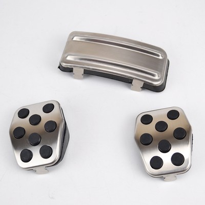 Fit For Ford Focus Mk2 05-11 M//T Chrome Pédale Couverture Pads reste Embrayage Carénage