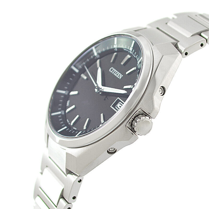 Pre-owned Citizen Attesa Cb3010-57e Titanium Eco-drive Atomic Radio Solar Watch