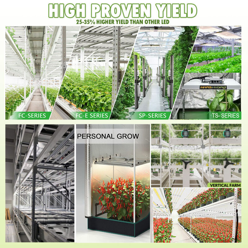 MarsHydro Wifi FC-E8000 Led Grow Light Commercial Greenhouse Indoor FullSpectrum
