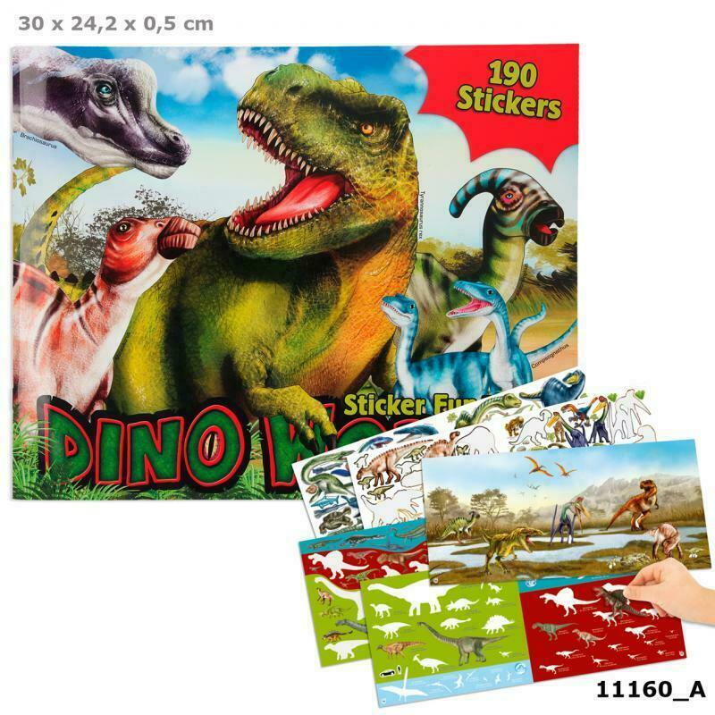 Malbuch Ausmalbuch Stickerbuch Dino World Stickerfun Kinder Dinosaurier Sticker