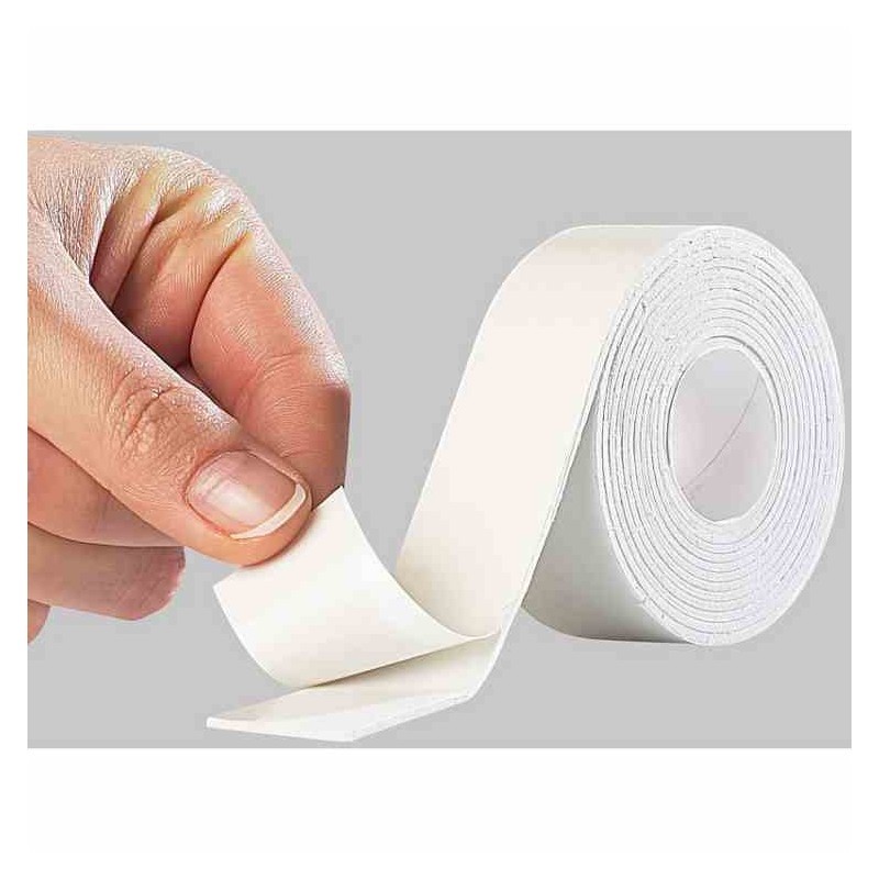 Rotolo Nastro Biadesivo Bi Adesivo Gommato 3,6cm X 3 Metri dfh