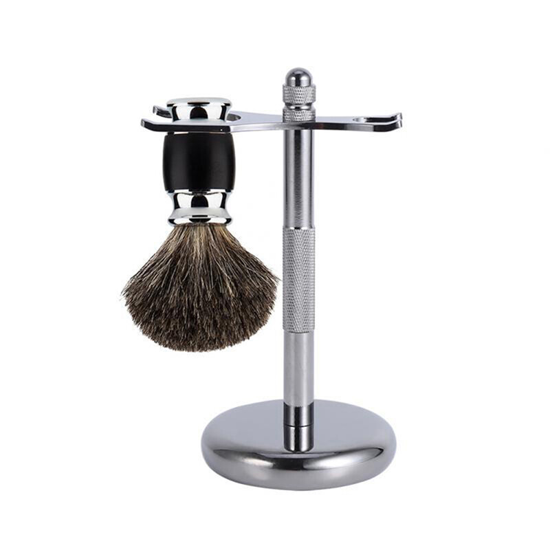 Holder Stainless Steel Shaving Brush Stand Safety Razor Hold
