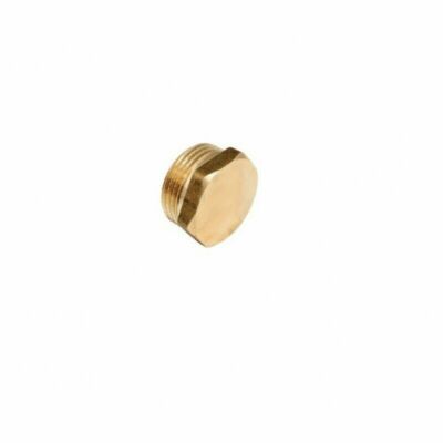 Brass Male Flanged Plug BSP Thread Blank Nut Water Pipe End Cap Radiator Valve