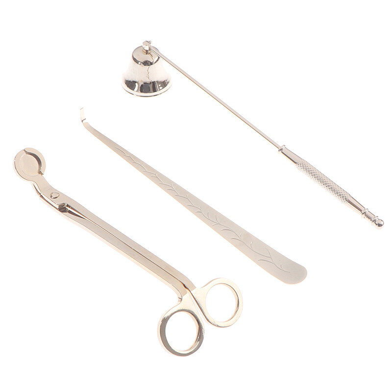 3Pcs/set Candle Wick Trimmer Candle Cutter Snuffer Candle Dipper Accessories_ ~C