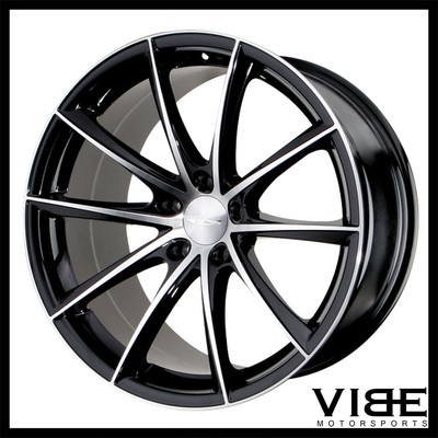 20quot ACE CONVEX BLACK MACHINED CONCAVE WHEELS RIMS FITS NISSAN 350Z 370Z
