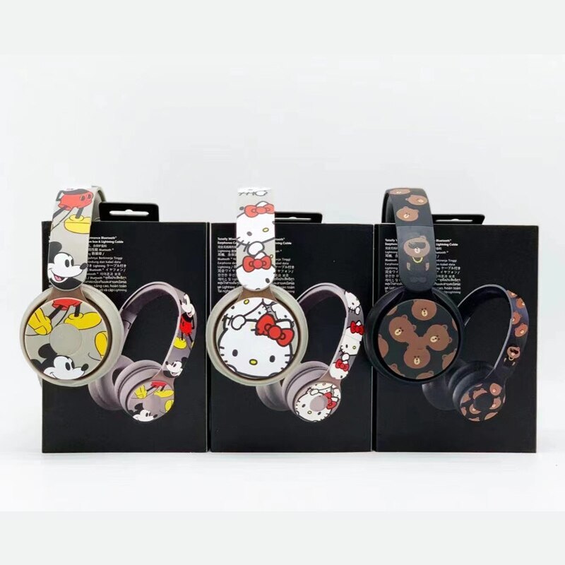 Kawaii Anime Figure Wireless Bluetooth Active Noise Cancelling Headphone