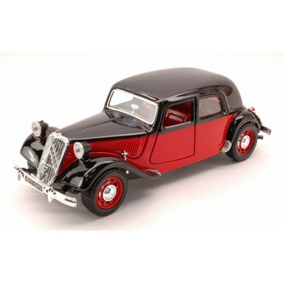 BURAGO BU22017RBK CITROEN 15 CV TA 1938 RED/BLACK 1:24 MODELLINO DIE CAST MODEL