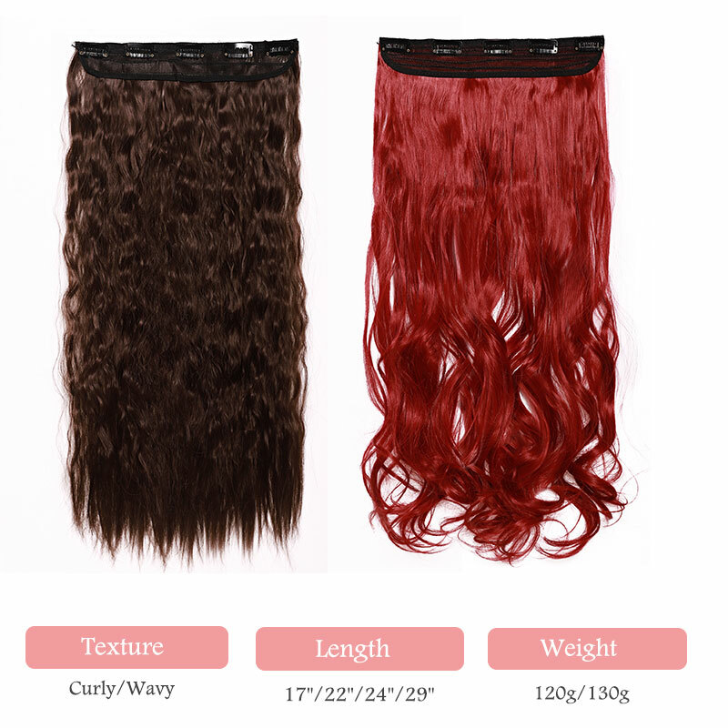 Thick Natural Clip in Hair Extensions One Pieces Half Full Head Natural As Human