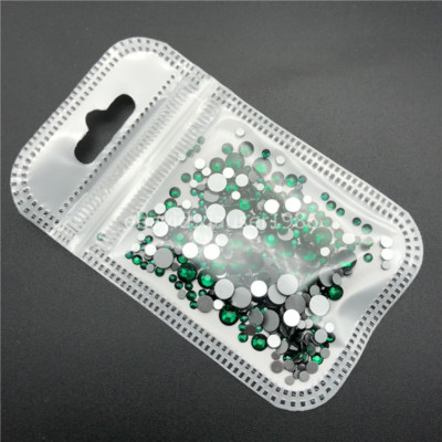 46 colors 2-5mm 400pcs Nail Art Rhinestones Crystal Gems 3D Tips DIY Decoration