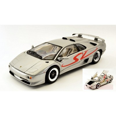 WELLY WE19849S LAMBORGHINI DIABLO SV SILVER 1:18 MODELLINO DIE CAST MODEL